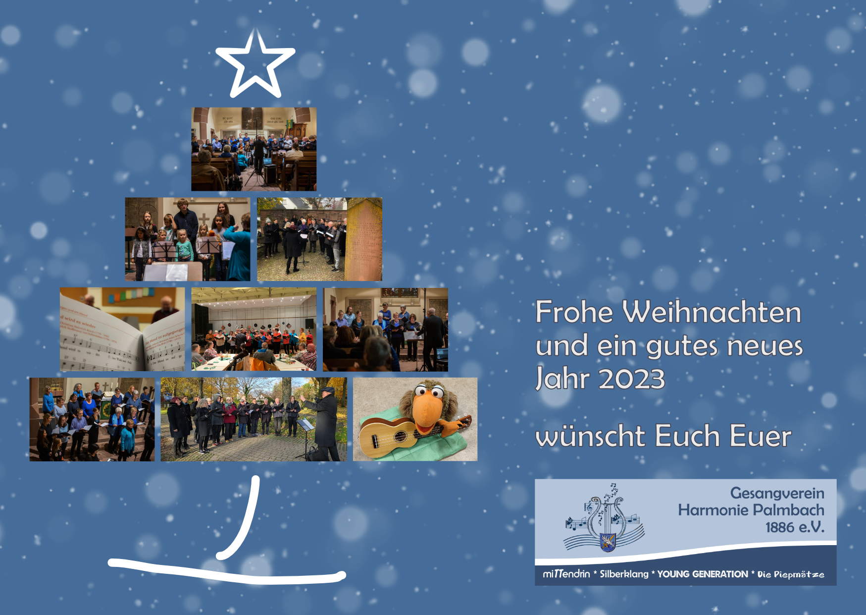 Weihnachtskarte 2022 Harmonie Palmbach