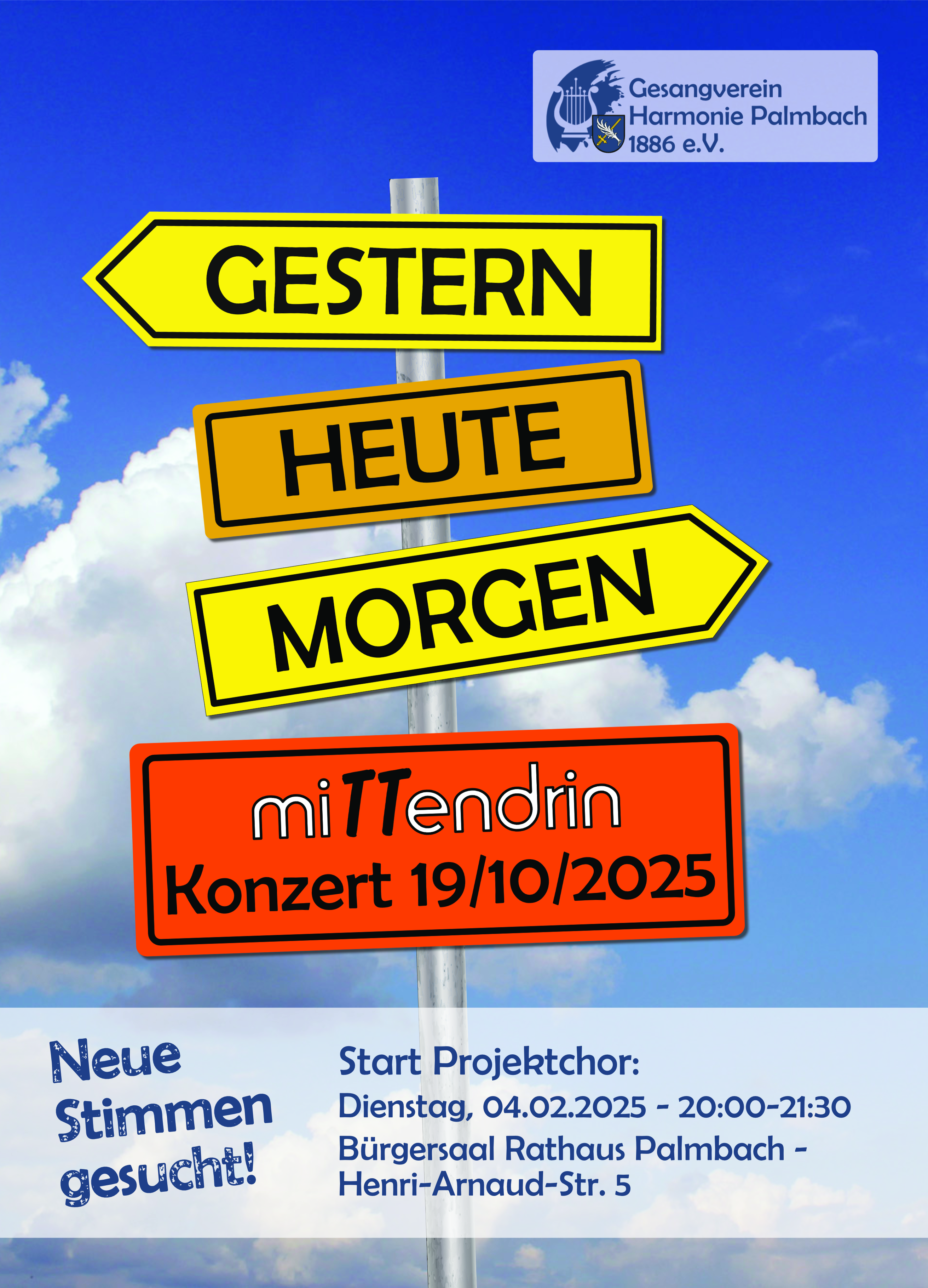 Flyer miTTendrin-Projekt 2025 Gestern-Heute-Morgen