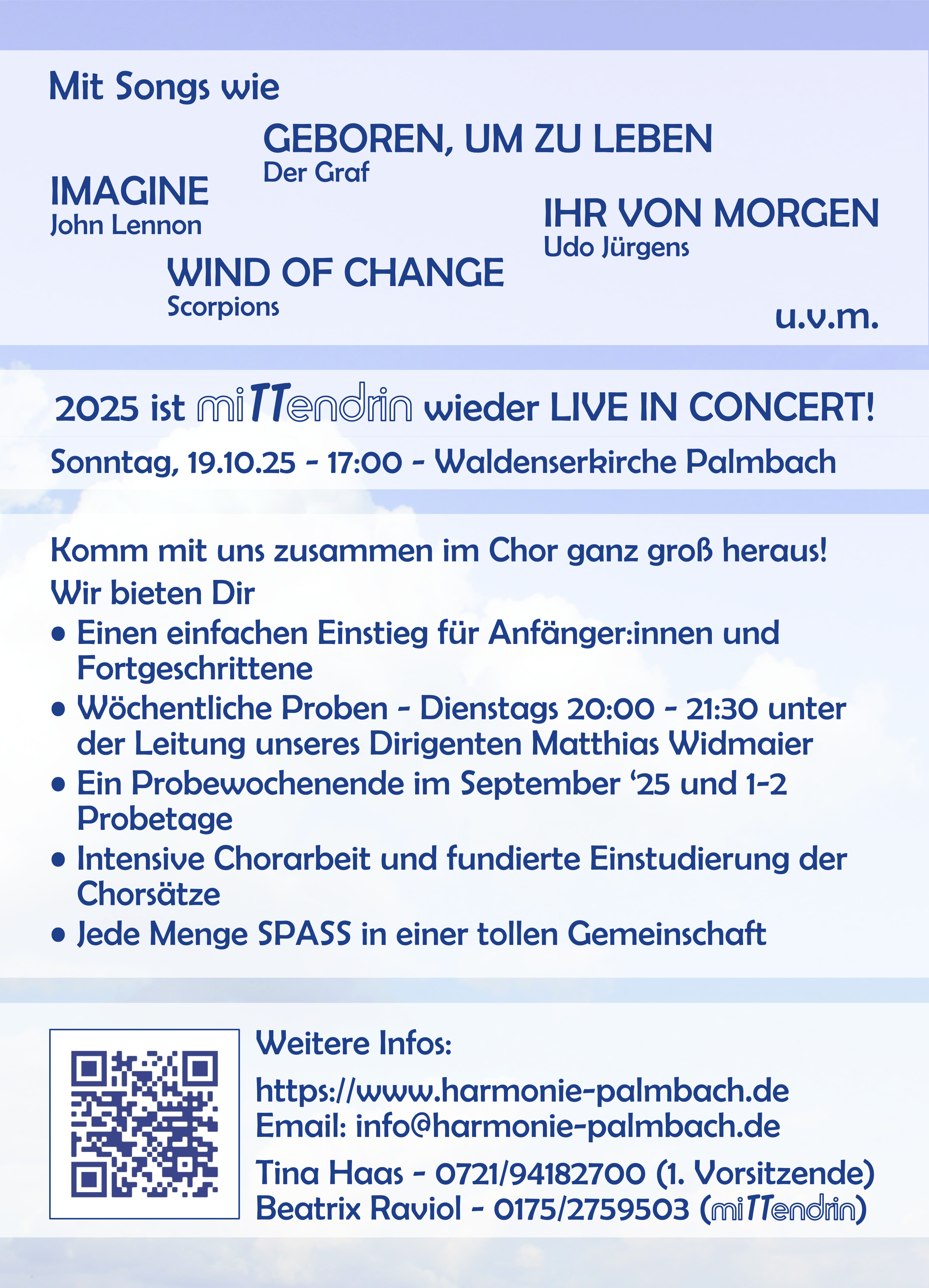 Flyer miTTendrin-Projekt 2025 Gestern-Heute-Morgen Rückseite