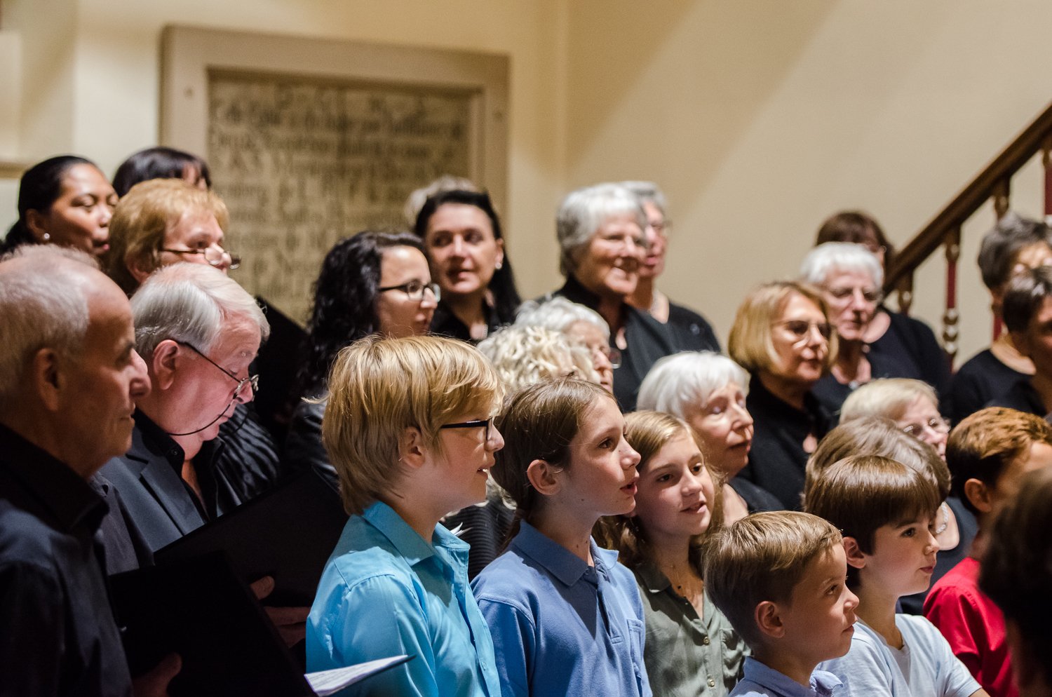Alle Generationen und Chöre vereint bei Cohens Hallelujah © Harmonie Palmbach/Mario Abel