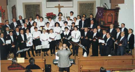 Konzert 1994 in der Waldenserkirche © Harmonie Palmbach