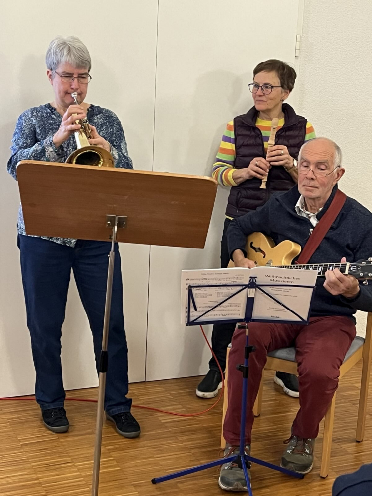 Susanne, Gundula und Peter spielen Weihnachtslieder | Gesangverein Harmonie Palmbach e.V. Susanne, Gundula und Peter spielen Weihnachtslieder | Gesangverein Harmonie Palmbach e.V.